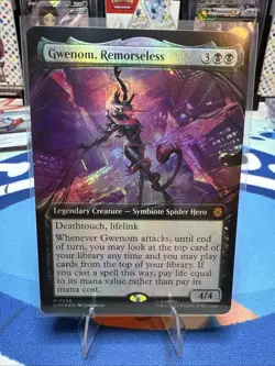 MTG Marvel Spiderman Gwenom Remorseless Extended Non Foil 0256 - Image 1