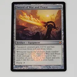 MTG - Sword of War and Peace - Foil Mythic New Phyrexia NM Magic The Gathering - Image 1