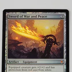 MTG - Sword of War and Peace - Foil Mythic New Phyrexia NM Magic The Gathering - Image 2