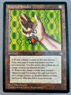 Jeweled Amulet Ice Age Regular-MTG-LP NM-Vintage Magic the Gathering - Image 1