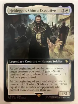 Heidegger, Shinra Executive (Extended Art) #136 (Foil) NM Final Fantasy - Image 1