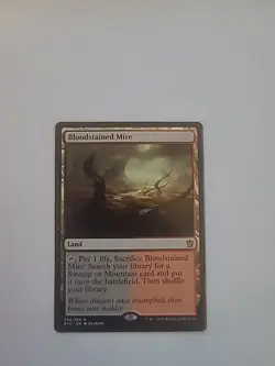 Magic: The Gathering Bloodstained Mire KTK Lightly Played - Image 1