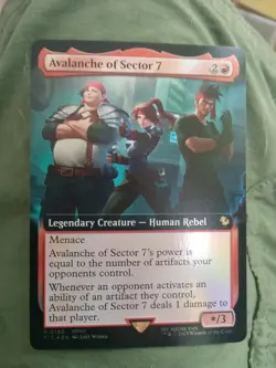 Avalanche of Sector 7 (Extended Art) - FOIL - MTG Magic Commander: Final Fantasy - Image 1