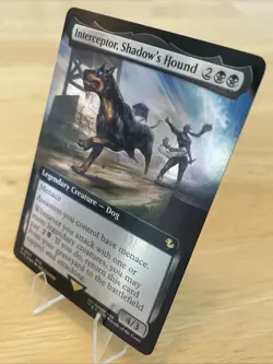 MTG Interceptor, Shadow's Hound Extended Art Foil Final Fantasy 147 FF6 NM Rare - Image 3