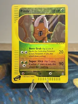 Pinsir 101/147 Aquapolis E Reader Series Reverse Holo Rare Pokemon Card MP - Image 1