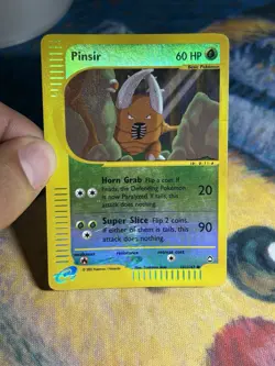 Pinsir 101/147 Aquapolis E Reader Series Reverse Holo Rare Pokemon Card MP - Image 3