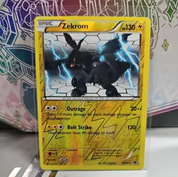 ZEKROM 2012 POKEMON B&W NEXT DESTINIES RARE REVERSE HOLO 50/99 Q3562 - Image 1