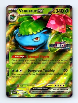 #1 2024 Stellar Crown Venusaur ex Double Rare - Image 1