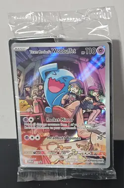 Pokemon TCG: Destined Rivals - Team Rockets Wobbuffet - Black Star Promo 203 - Image 1