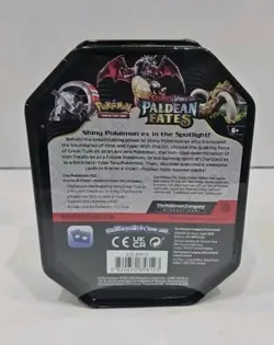 Pokemon TCG: SV Paldean Fates Iron Treads ex Tin - Image 2