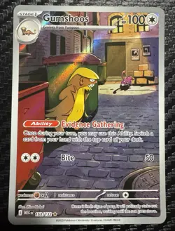 Gumshoos 153/132 Illustration Rare Pokemon Mega Evolution - Image 1