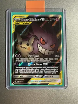 Gengar & Mimikyu GX 165/181 Alternate Art Pokemon Team Up MP Surface Issue ZP1 - Image 1