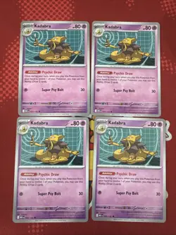 Pokemon TCG Mega Evolution 4X Kadabra 055/132 X4 - English NM PLAYSET - Image 1