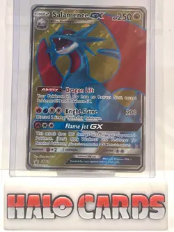 PACK FRESH Pokemon TCG Salamence GX Dragon Majesty SM139 Holo Promo Promo MINT - Image 1