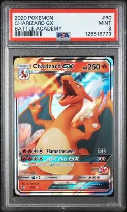 PSA 9 Pokemon Charizard GX Battle Academy #60 Stamp Holo - Free Fast Shipping - Image 1