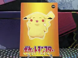 Pokemon Pocket Monsters Prism Holo Vending Sticker #190 PIKACHU rare - Image 2