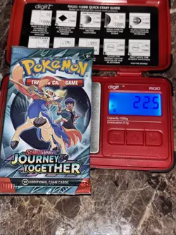 Heavy! Lot Of (4) 22.50g+ Gram Pokemon Journey Together Booster Packs Sealed - Image 4