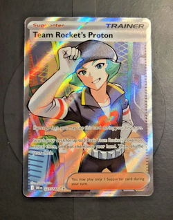 Pokemon TCG Destined Rivals Team Rocket's Proton Full Art Trainer #227 - Image 1