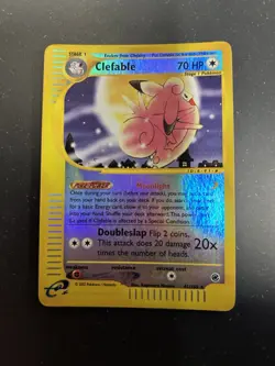 Pokemon TCG Clefable Expedition 41/165 Reverse Holo Rare 2002 MP - Image 1