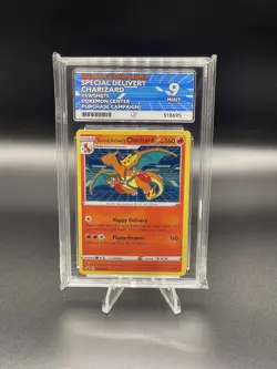 Pokemon TCG-Special Delivery Charizard Black Star Promo SWSH075 Ace 9 - Image 1