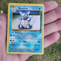 Wartortle 63/130 Base Set 2 Uncommon Starter WoTC Pokemon Trading CG 2000 LP - Image 1