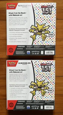 Pokemon 151 Alakazam Ex Box Set Of 2 NEW Sealed- Unopened x2 - Image 2