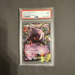 2014 Pokemon XY Gengar EX Phantom Forces #34/119 PSA 9 Mint! - Image 1