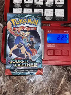 Heavy! Lot Of (4) 22.50g+ Gram Pokemon Journey Together Booster Packs Sealed - Image 1