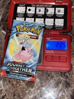 Heavy! Lot Of (4) 22.50g+ Gram Pokemon Journey Together Booster Packs Sealed - Image 3
