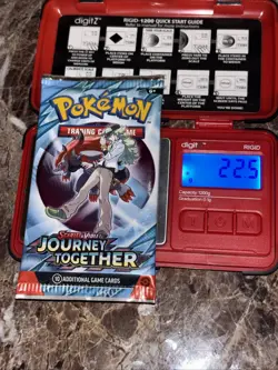 Heavy! Lot Of (4) 22.50g+ Gram Pokemon Journey Together Booster Packs Sealed - Image 4