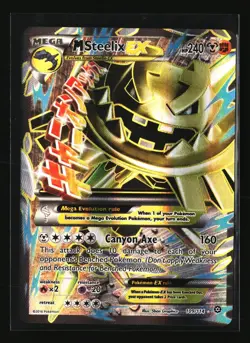 Pokemon M STEELIX EX 109/114 Full Art Ultra Rare (XY Steam Siege) NM/Near Mint - Image 1