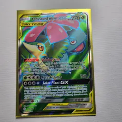 VENUSAUR & SNIVY GX 2019 Pokemon SM Cosmic Eclipse Tag Team #210/236 - Image 1