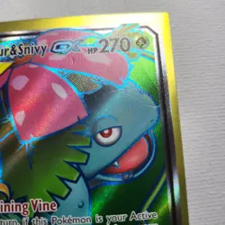 VENUSAUR & SNIVY GX 2019 Pokemon SM Cosmic Eclipse Tag Team #210/236 - Image 3