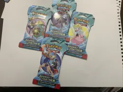 Pokemon Journey Together Sleeved Booster Pack Lot of 4 - Image 2