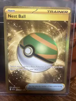 Pokemon TCG Nest Ball Scarlet & Violet Trainer Card Gold Rare, Base Set, 255/198 - Image 2