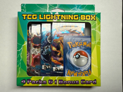Pokemon TCG Lightning Set Booster 4 Packs 1 Bonus Card Coin - 307386 97712544540 - Image 1