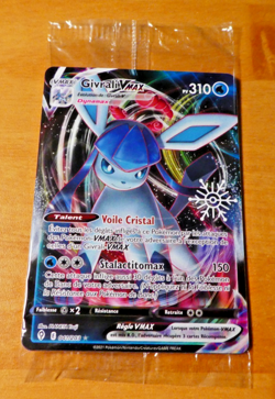 POKEMON FRANCAISE CARD HOLO CARTE GIVRALI VMAX 041/203 PROMO FLOCON FR SCELLEE - Image 1