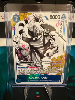 One Piece Kouzuki Oden Card ST22-005 Parallel Alt White Blue Starter Deck 22 SR - Image 1