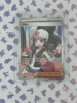 Hilda 164/086 Full Art Ultra Rare White Flare Holo Pokemon TCG Card - Image 1