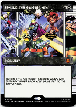 Behold the Sinister Six! (Borderless) - [Marvel's Spider-Man] MTG Magic NM/M 💀 - Image 3