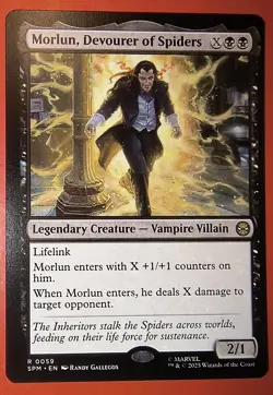 MTG: SPIDER-MAN: MORLUN, DEVOURER OF SPIDERS , 0059, REGULAR, RARE, NM, SPM - Image 1