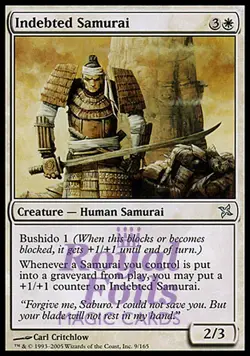Indebted Samurai 1x FOIL MTG Betrayers Kamigawa Uncommon MINT white - Image 1
