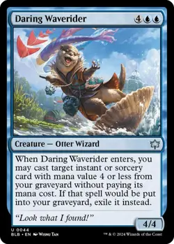 x4 FOIL Daring Waverider - Foil U MTG Bloomburrow M/NM, English - Image 1