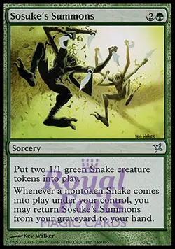 Sosuke's Summons 1x FOIL MTG Betrayers Kamigawa Uncommon MINT green - Image 1