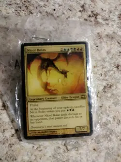 MTG Magic the Gathering Nicol Bolas Card Pin 2" x 1.25+" - Image 3