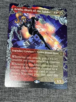 MTG Arana, Heart of the Spider (0213) *Non-Foil* Borderless Spider-Man SPM NM/MT - Image 1