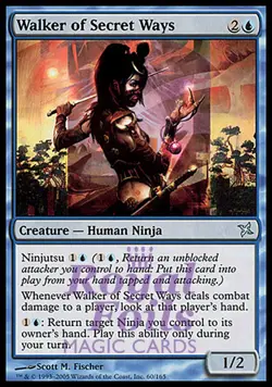 Walker of the Secret Way 1x FOIL BOK MTG Betrayers Kamigawa Uncommon MINT blue - Image 1