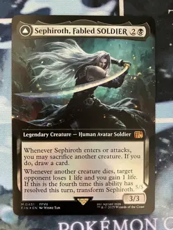 Magic the Gathering MTG Final Fantasy Soldier Of Mastery Sephiroth English Foil - Image 1