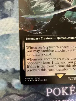 Magic the Gathering MTG Final Fantasy Soldier Of Mastery Sephiroth English Foil - Image 4