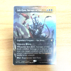 MTG Ink-Eyes, Servant of Oni Black Legendary Creature Borderless BLC N/M F/S - Image 1